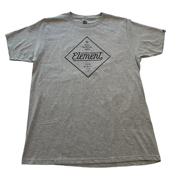 Element Stadium Short Sleeve T Shirt Gray NWT Men’s Size Medium - Picture 2 of 7